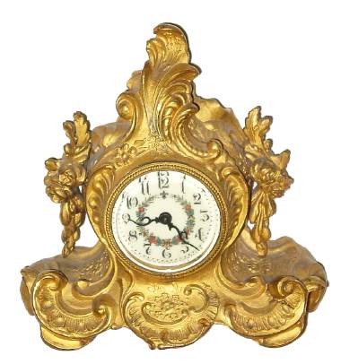 C.1905, Waterbury Clock Co., "Sheba", 30-hour mantel timepiece. — Antique Clocks Price Guide