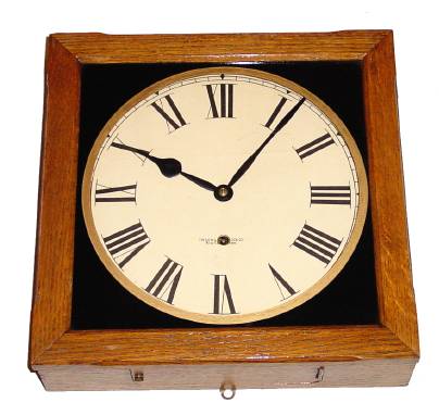 C.1920, New Haven Clock Co., BALCONY timepiece in oak, 8-day. — Antique Clocks Price Guide