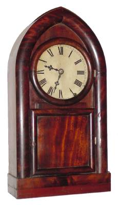 Mixed lot: C.1850 Beehive Case, with Brewster and Ingrahams repeating mov't label, now with a New Haven striking mov't that is too long for the case. — Antique Clocks Price Guide