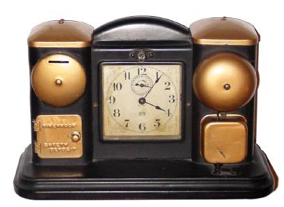 C.1910, Darche Manufacturing Co., Chicago, IL, Electric battery alarm timepiece. — Antique Clocks Price Guide