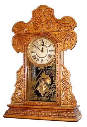 C.1900, Mixed Lot; Oak Gingerbread clock, 8-day time and strike. — Antique Clocks Price Guide