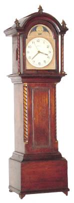 C.1935 American (Possibly Nantucket, MA), handmade miniature tall clock case fitted with an alarm movement. — Antique Clocks Price Guide