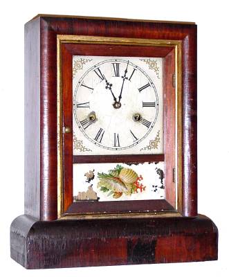 C.1870, Wm. L. Gilbert, Winsted, Conn, 30-Hr. FAVORITE, rosewood cottage clock with gilt accents. — Antique Clocks Price Guide