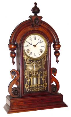 C.1880, F. Kroeber, New York, "PARISIAN", walnut cased parlor clock, 8-day, time and strike. — Antique Clocks Price Guide