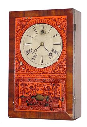 C.1851, New England Clock Co., Bristol Conn, small cottage "Cigar Box" timepiece, 30 hour. — Antique Clocks Price Guide