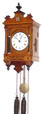 C.1875, German, Joh Baptist Beha, early 30-hour time/strike wood and brass movement cuckoo clock. — Antique Clocks Price Guide