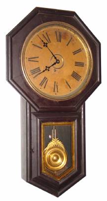 C.1890, E. Ingraham and Co., "Reflector No. 2", 8-day spring wound timepiece. — Antique Clocks Price Guide