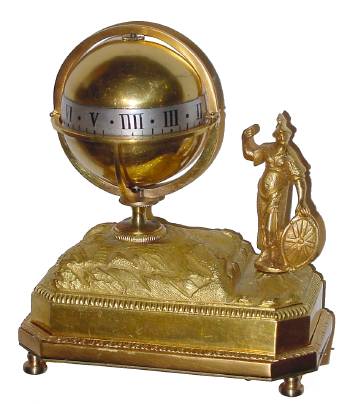 C.1820, Austrian, Peter Gotz, Wienn, Mini Annular desk clock, time, strike and repeat, with unusual detent escapement. — Antique Clocks Price Guide