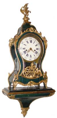 C.1760, Swiss, Neuchatel Bracket clock, 8-day, crown verge, in the style of Louis XV. — Antique Clocks Price Guide
