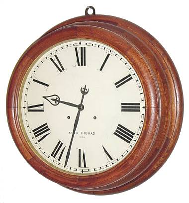 C.1900. Seth Thomas, GALLERY, 18-INCH, in oak, with 15 Day double spring time only movement with Graham escapement. — Antique Clocks Price Guide