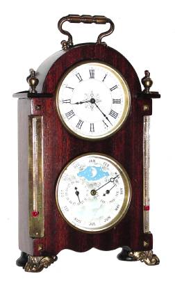 C.1900, French, Unusual double dial "Carriage" timepiece with simple calendar in the base. — Antique Clocks Price Guide