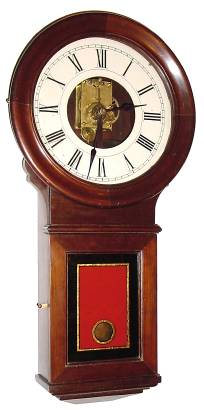 C.1898, Eastman Clock Co., Boston, No. 1 Pendulum clock, single iron weight, 8-day duration (very similar to Howard No. 70 and showing many similarities to their clock). — Antique Clocks Price Guide