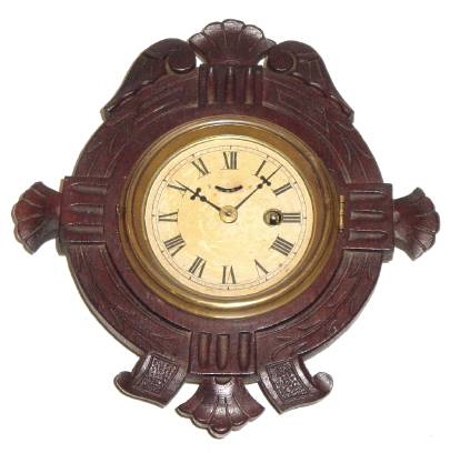 C.1875, F. Kroeber or G.B. Owen, 30-hour lever movement wall timepiece. — Antique Clocks Price Guide