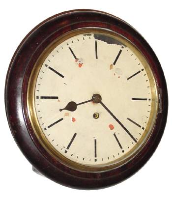 C.1900 English, 8-day fusee wall timepiece. — Antique Clocks Price Guide
