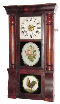 C.1875 Seth Thomas Clock Co., "Rose Column", 8-day time/strike column and cornice shelf clock. — Antique Clocks Price Guide