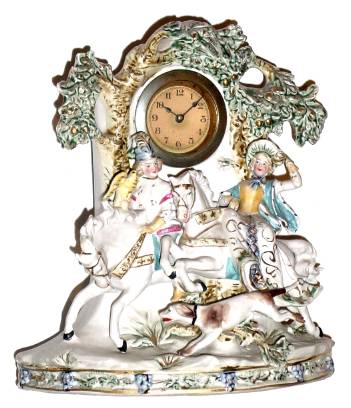 C.1910, German, 30-hour porcelain timepiece. — Antique Clocks Price Guide