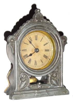 C.1880, Ansonia Clock Co., 30-hour pendulum movement novelty timepiece. — Antique Clocks Price Guide