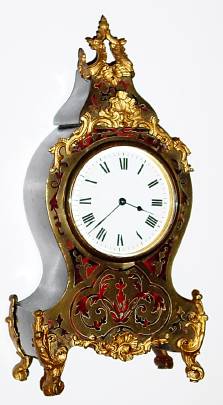 C.1900, French, Small Contra Boulle timepiece, cylinder escapement, 8-day, in the style of 150 years earlier. — Antique Clocks Price Guide