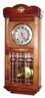 C.1910, French, Morez repeating Box clock, with large iron framed movement, in an Edwardian style box case with heavy beveled glass. — Antique Clocks Price Guide