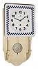 C.1910, Junghans, 8-day wall timepiece, porcelain china dial, cobalt blue and white.