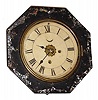 C.1850, Litchfield Mfg Co, Litchfield, Conn, 30-hour time and alarm lever movement, octagon gallery timepiece.