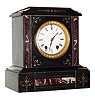 C.1882, Seth Thomas Sons and Co., (Thomaston), "Marble No. 99", 8-day time/strike mantel clock, black marble.