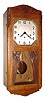 C.1910, France, ODO, 8-day time, Westminster chime, plus strike, wall clock in an oak art Deco case.
