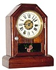 C.1870, Seth Thomas Clock Co., "Octagon Top C", 30-hour time/alarm cottage timepiece, regular base.