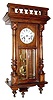 C.1900, French, Societe Japy Freres, 8-day time and strike wall clock