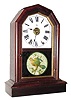 C.1880, Seth Thomas Clock Co., "RICHMOND", 8-day, mahogany cased time, strike and alarm, octagon top shelf clock.