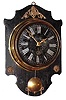 C.1900, French, Cartel Timepiece, 8-day keywind though glass dial.