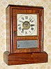 C.1870, Seth Thomas, Thomaston, COTTAGE E, 1-Day, time and alarm mini cottage clock, in rosewood.