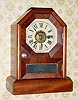 C.1870, Seth Thomas, Thomaston, COTTAGE D, 1-Day, time and alarm mini cottage clock, in mahogany.