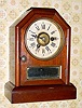 C.1880, Seth Thomas, Thomaston, COTTAGE A, 1-Day, time and alarm mini cottage clock, in walnut.