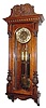 C.1890, Austrian, 2-Weight Vienna Regulator, with matched engraving on dial center, weights and pendulum.
