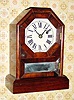 C.1868, Seth Thomas, Thomaston, COTTAGE D, 1-Day, time only mini cottage clock, in mahogany.