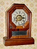 C.1870, Seth Thomas, Thomaston, COTTAGE D, 1-Day, time and alarm mini cottage clock, in rosewood.