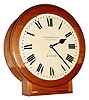C.1900, Scottish, Double Dial fusee timepiece, with open 12" dials (no bezels), in a new mahogany case with lower extension to allow for setting on a table or mantel.
