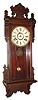 C.1910, William L. Gilbert Clock Co., "Thespian", 8-day time and strike wall clock.
