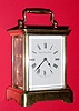 C.1920, New Haven Clock Co., "EDMUND", 8-day time and strike, brass cased carriage clock.