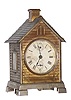 C.1900, Seth Thomas Clock Co., "Lodge", 30-hour lever movement novelty alarm timepiece.