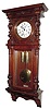 C.1880, German, Gustav Becker, walnut cased Vienna Regulator, 2-weight, double door style, LESS top trim, mixed lot.