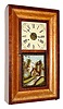C.1845, Chauncey Jerome, Bristol, Conn., 30-hour time/strike OG shelf clock.