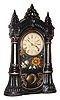 C.1855, Chauncey Jerome, New Haven, Conn., 8-day time/strike Iron front mantel clock.