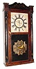 C.1835, Eli Bartholomew and Co., Bristol, Conn., 30-hour time/strike wood movement shelf clock.