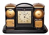 C.1910, Darche Manufacturing Co., Chicago, IL, Electric battery alarm timepiece.