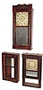 C.1845, Large box Lot of 1 clock and 2 cases.