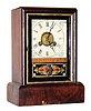 C.1870, Jerome and Co., (New Haven Clock Co), 30 hour time and alarm cottage clock, mahogany and rosewood.
