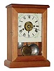 A quality Repro Cherry Case, with a 19th century 1-day time and alarm movement.