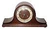 C.1925, German, 8-day time and strike tambour clock.